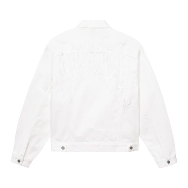 Revenge Embroidered Logo Denim Jacket