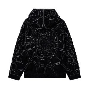 Revenge Spider Web Denim Jacket